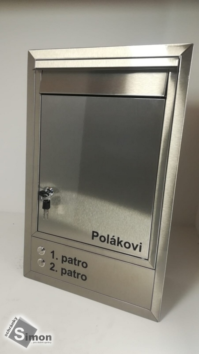 Schránka s prodloužením a dvěma zvonky