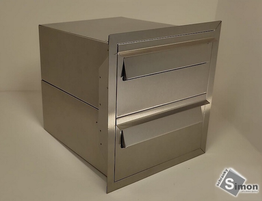 Soustava dvou ležatých schránek k rodinnému domu