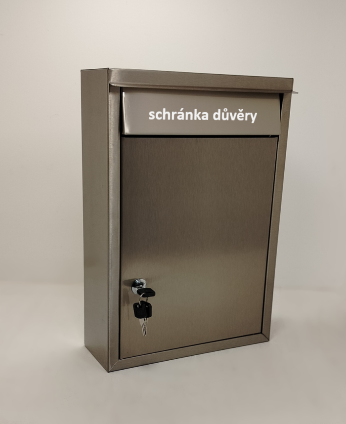 schránka důvěry nerezová