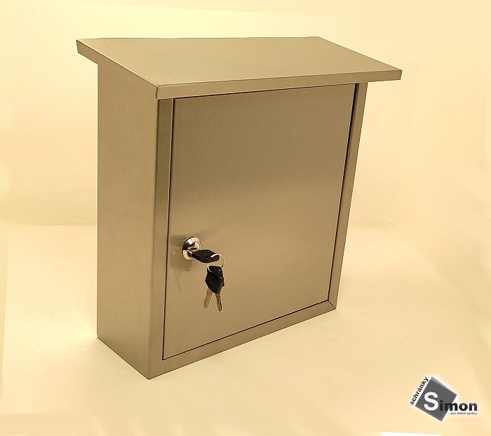 poštovní schránka nerezová atypická na zakázku