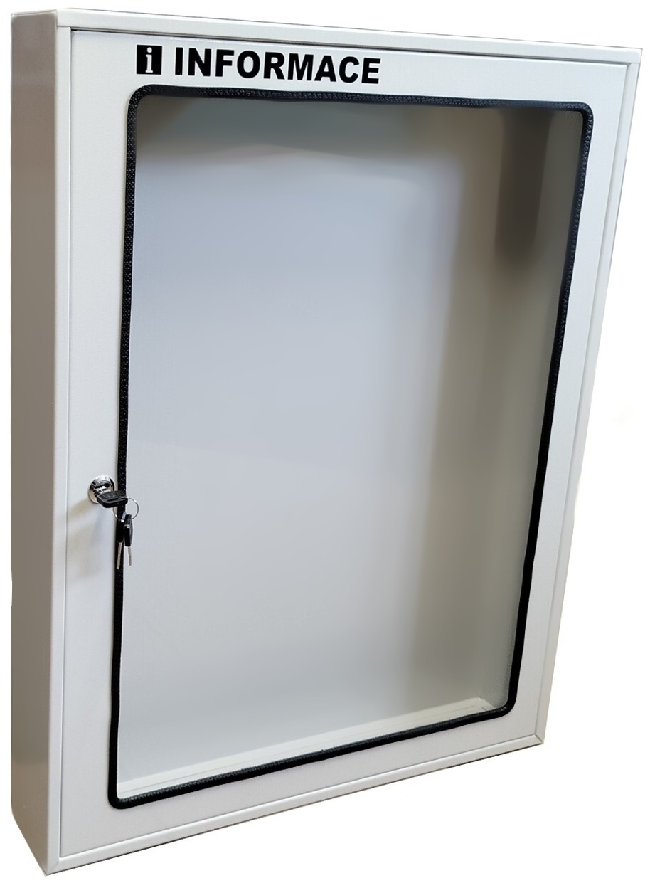 paneláková uzamykatelná vitrína na výšku