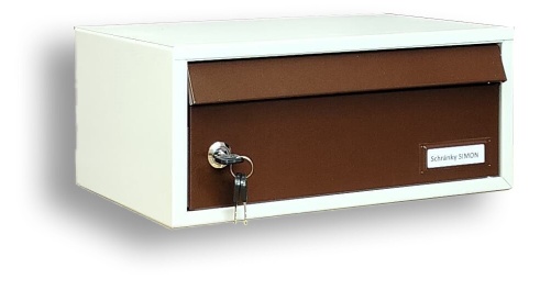 Ležatá poštovní schránka typ RIO, šedá