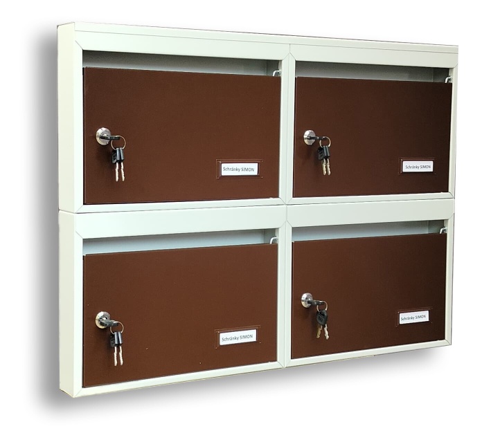 Úzká poštovní schránka typ Mini, blok A