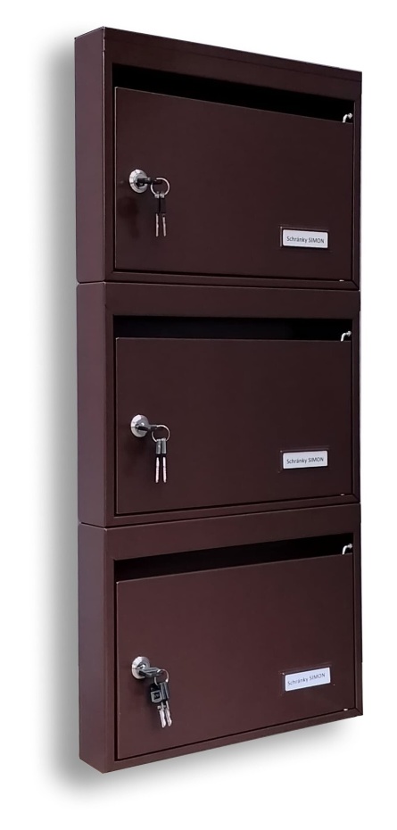 Úzké poštovní schránky typ Mini, blok E