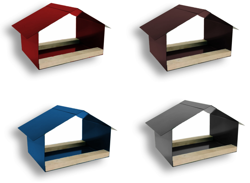 Krmítko pro ptáky, nerezové