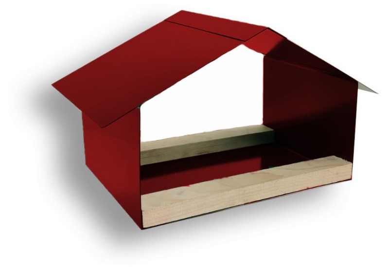 Krmítko pro ptáky, nerezové