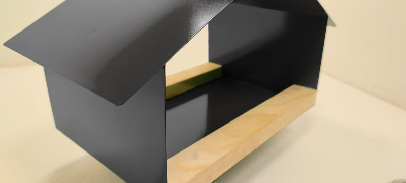 Krmítko pro ptáky, nerezové