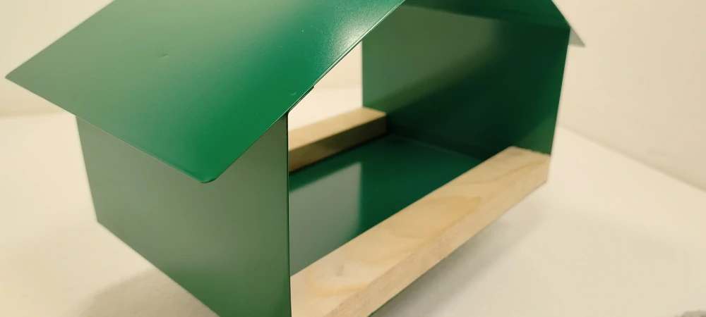 Krmítko pro ptáky, nerezové