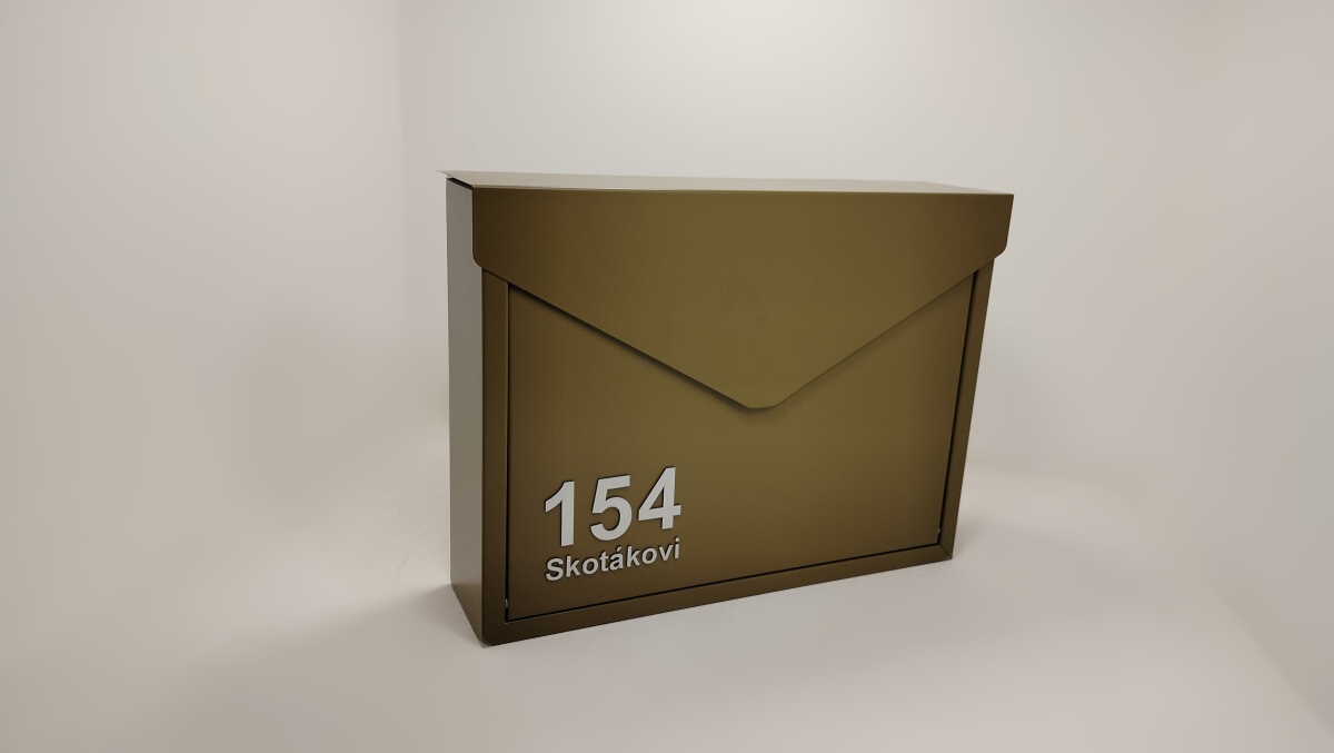 Nerezová poštovní schránka Psaníčko