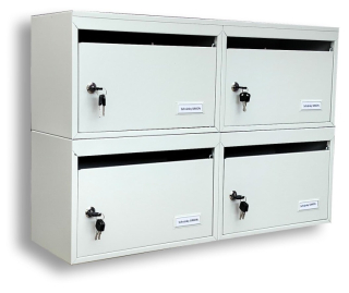 Poštovní schránky typ XXL PLUS, blok A