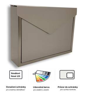 Nerezová poštovní schránka Psaníčko