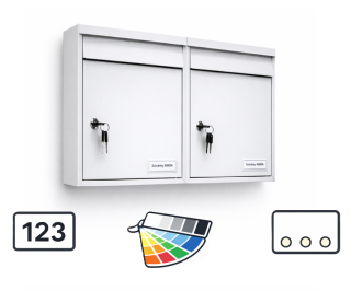 Poštovní schránky typ Ideal, blok C