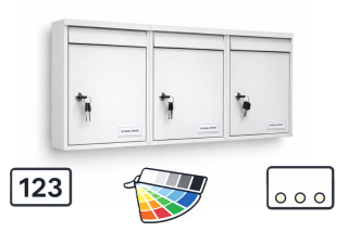 Poštovní schránky typ Ideal, blok E