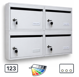 Poštovní schránky typ Klasik, blok A