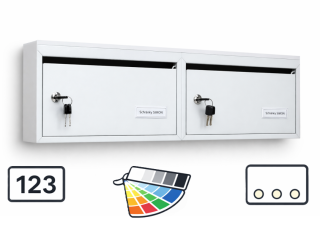 Poštovní schránky typ XXL, blok C