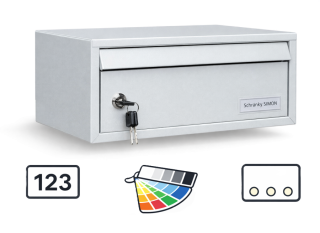 Ležatá poštovní schránka typ RIO