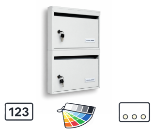 Úzké poštovní schránky typ Mini, blok B