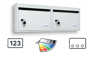 Úzké poštovní schránky typ Mini, blok C