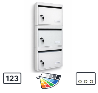 Úzké poštovní schránky typ Mini, blok E