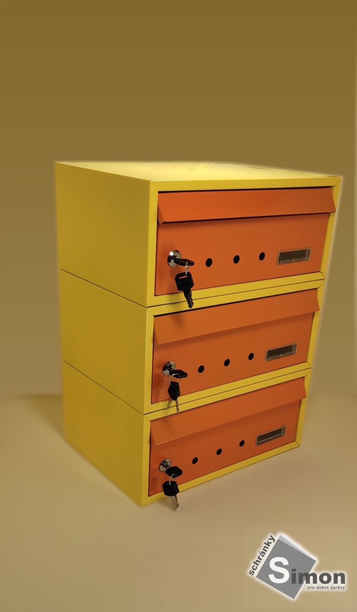 ležaté schránky s kontrolními otvory