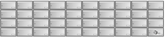 sestava schránek Klasik - 4x10