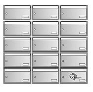 sestava schránek Klasik - 5x3