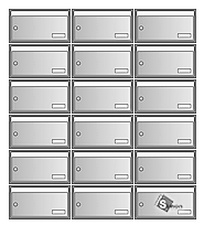 sestava schránek Klasik - 6x3
