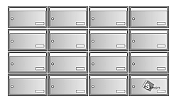 sestava schránek Klasik - 4x4
