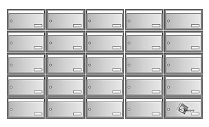 sestava schránek Klasik - 5x5