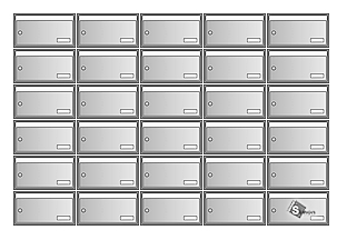 sestava schránek Klasik - 6x5