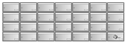 sestava schránek Klasik - 4x7