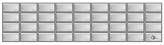 sestava schránek Klasik - 4x9